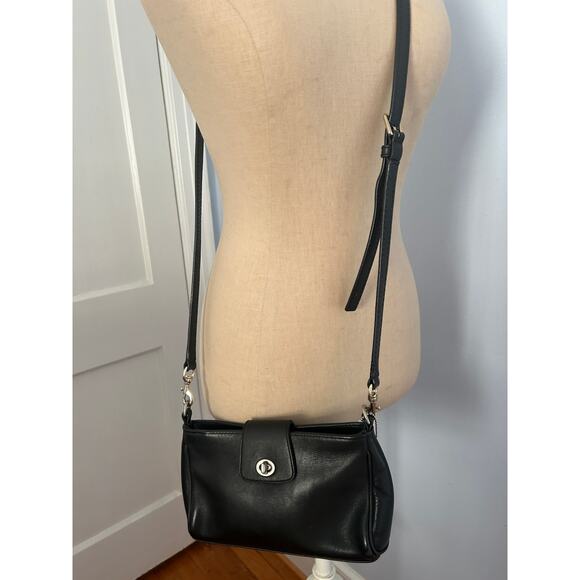 Coach Vintage Legacy Demi Purse Black Leather Crossbody Bag - Picture 2 of 7